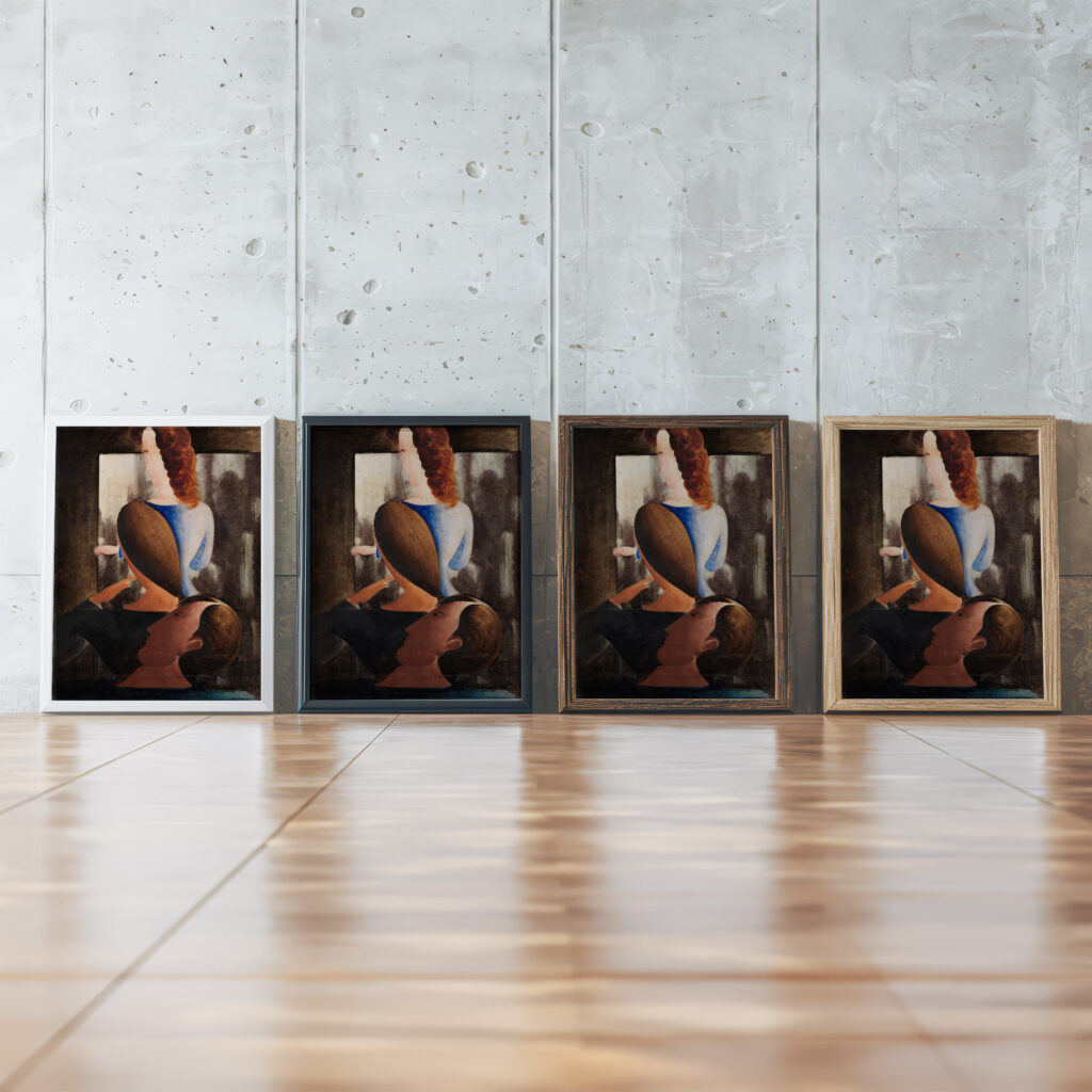 Drei vor Schatten 1932 Oskar Schlemmer framed posters mockup