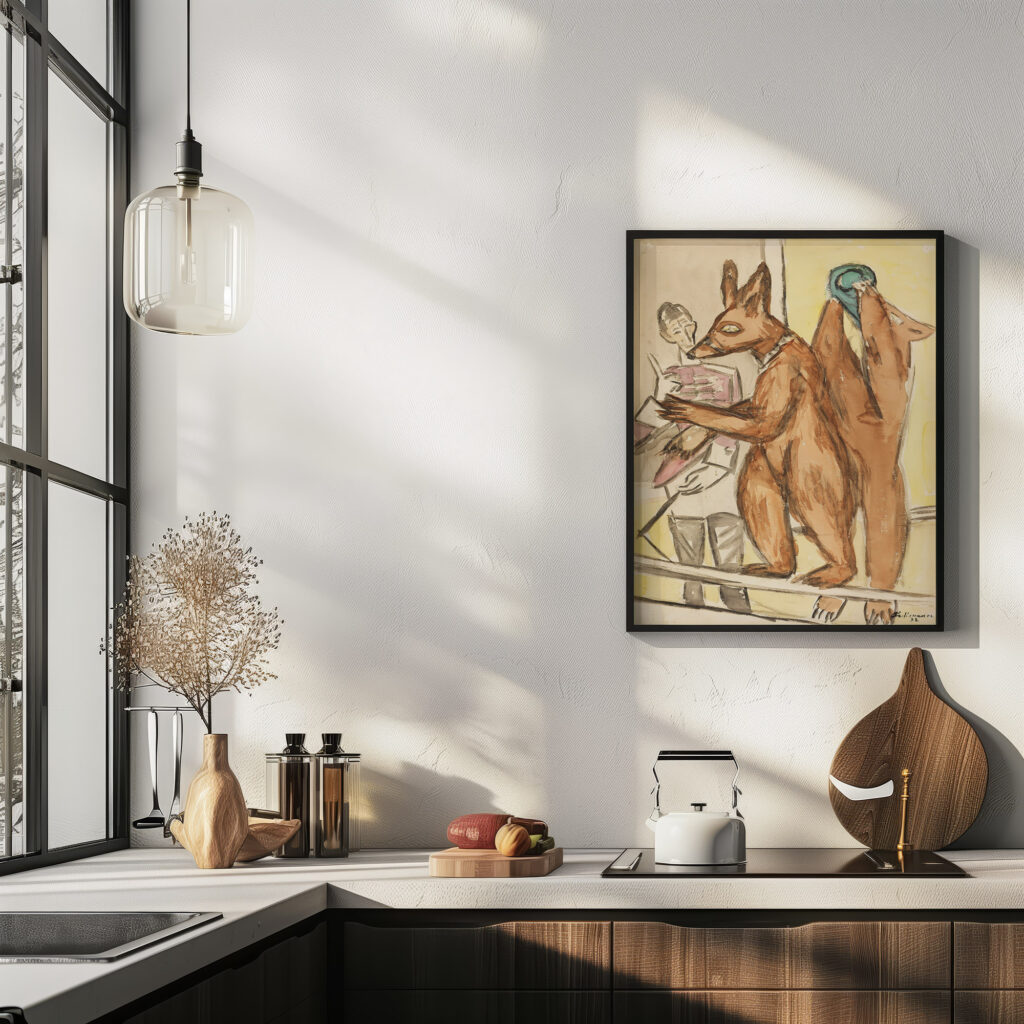 Dressierte Baren 1932 Max Beckmann 6 mockup