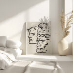 Drie mannenkoppen 1891 Leo Gestel 4 mockup