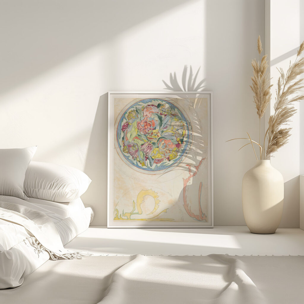 Drie ontwerpen voor aardewerkdecoratie voor schotel 1918 03 15 Theo Colenbrander 4 mockup
