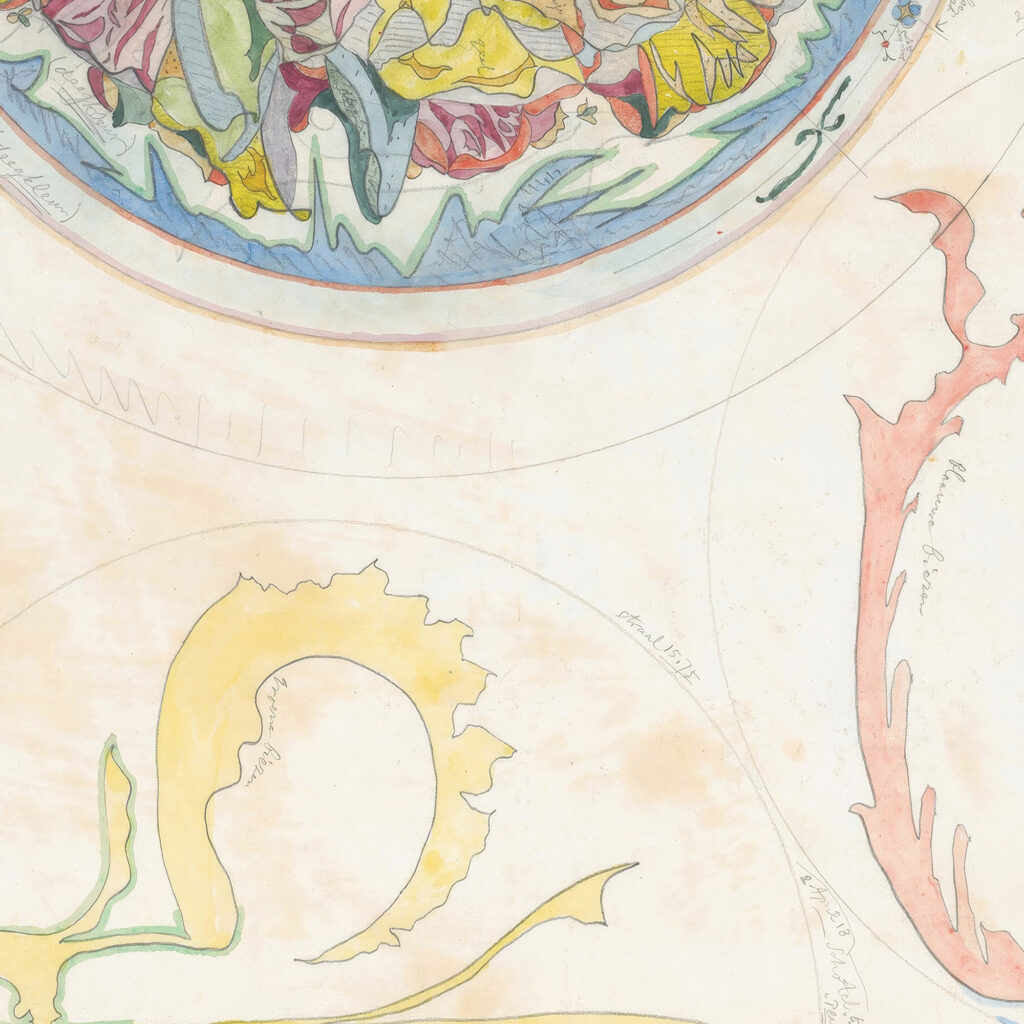 Drie ontwerpen voor aardewerkdecoratie voor schotel 1918 03 15 Theo Colenbrander 8 mockup