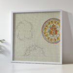 Drie ontwerpen voor een bord 1874 Carel Adolph Lion Cachet 5 mockup