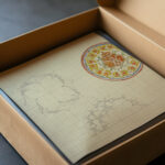 Drie ontwerpen voor een bord 1874 Carel Adolph Lion Cachet video mockup