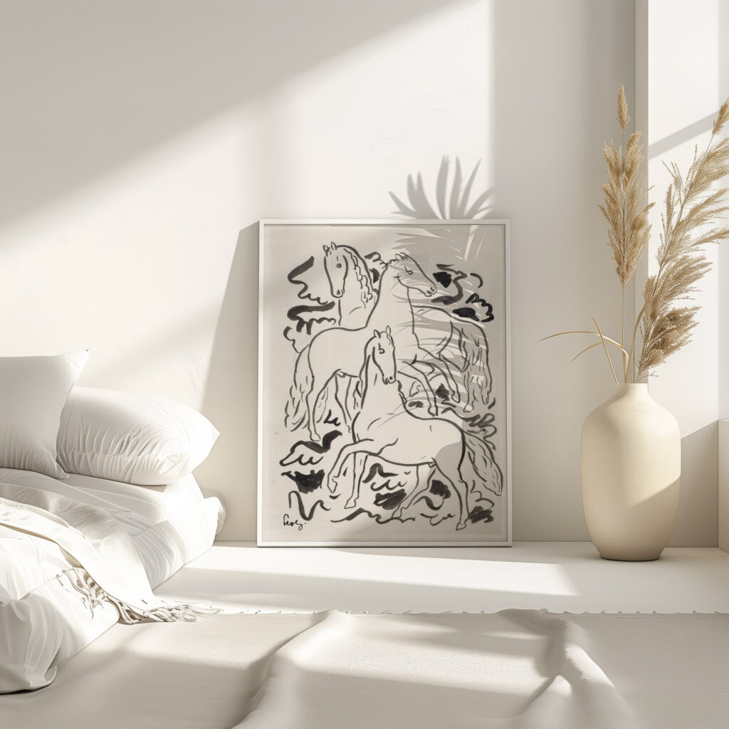 Drie paarden 1925 Leo Gestel 4 mockup