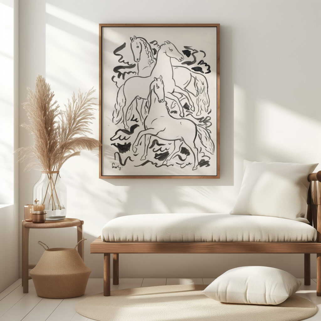 Drie paarden 1925 Leo Gestel 5 mockup