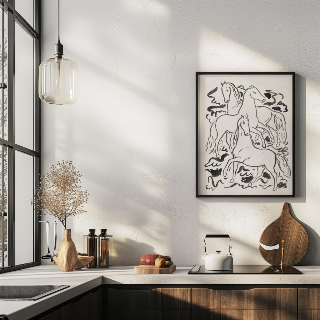Drie paarden 1925 Leo Gestel 6 mockup