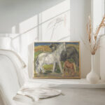 Drie paarden in een landschap 1918 Leo Gestel 4 mockup