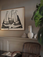 Drie zeilschepen en een meeuw 1891 Leo Gestel video mockup