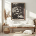 Duif in storm 1874 Carel Adolph Lion Cachet 5 mockup