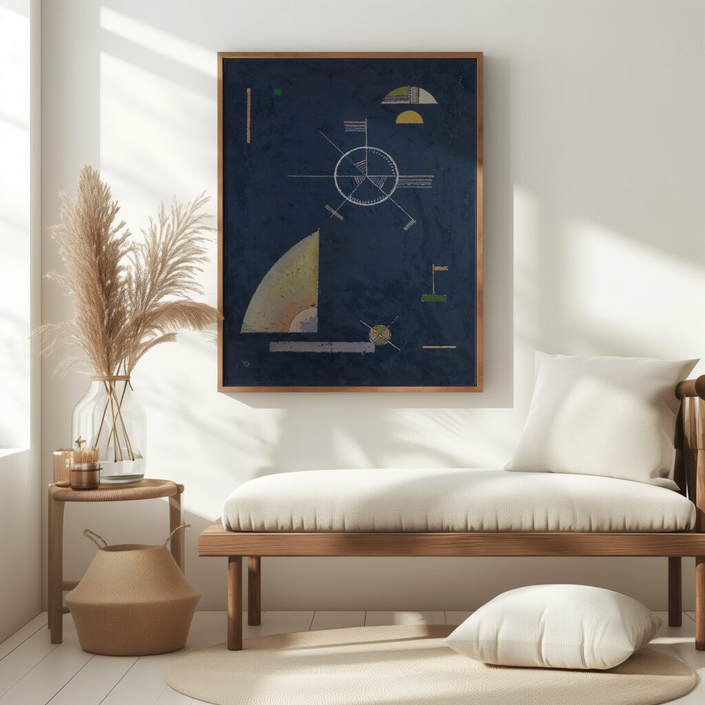 Dull gray 1930 Wassily Kandinsky 5 mockup