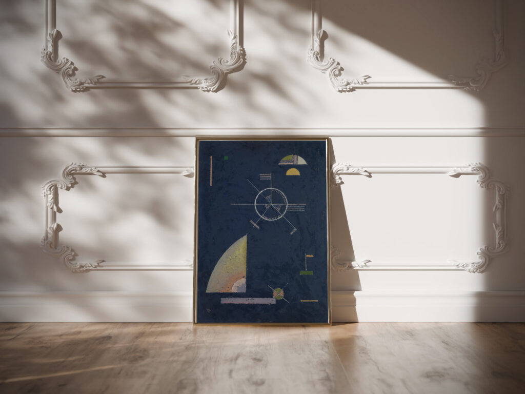 Dull gray 1930 Wassily Kandinsky video mockup