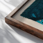 Dunkle Gasse around 1922 Karl Wiener close up dark wood mockup