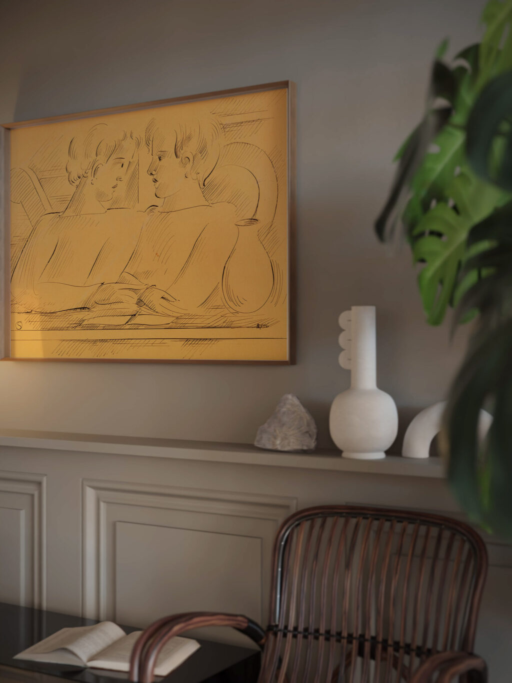 Duo 1936 Oskar Schlemmer video mockup