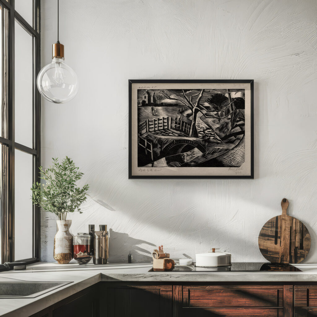 Dyke by the Road 1922 Paul Nash 6 mockup