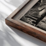 Dyke by the Road 1922 Paul Nash close up dark wood mockup