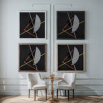 E IV Konstruktion VII ca 1922 Laszlo Moholy Nagy framed posters mockup