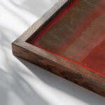 Ebene Landschaft Flat Landscape 1924 Paul Klee close up dark wood mockup