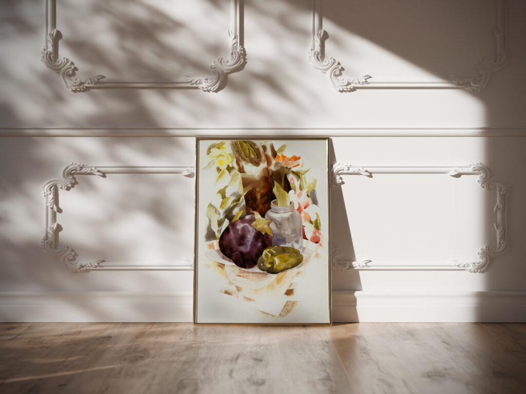 Eggplant and Green Pepper 1925 Charles Demuth video mockup Eggplant and Green Pepper 1925 Charles Demuth video mockup