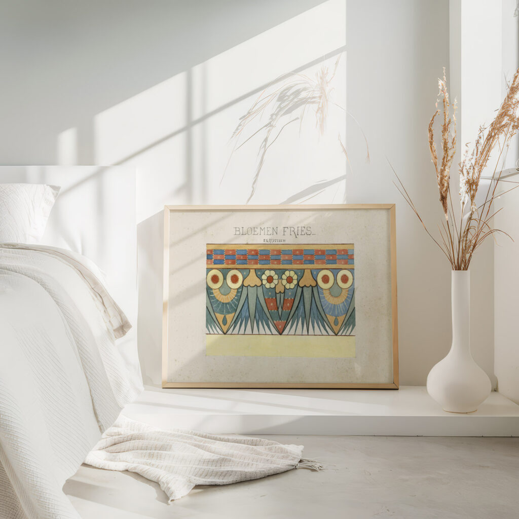 Egyptisch bloemenfries 1890 Johanna van de Kamer 4 mockup