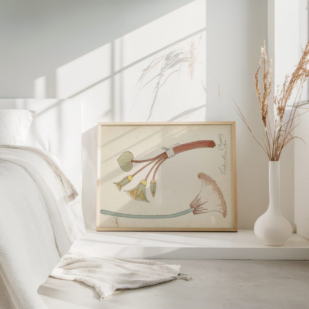 Egyptisch ornament met lotusbloem en knop 1890 Johanna van de Kamer 4 mockup