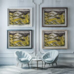 Ein in Dunen sitzendes und ein liegendes Madchen Zwei Madchen in den Dunen Sylt 1920 1924 Otto Mueller framed posters mockup