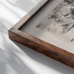 Eine Vision 1923 Lovis Corinth close up dark wood mockup