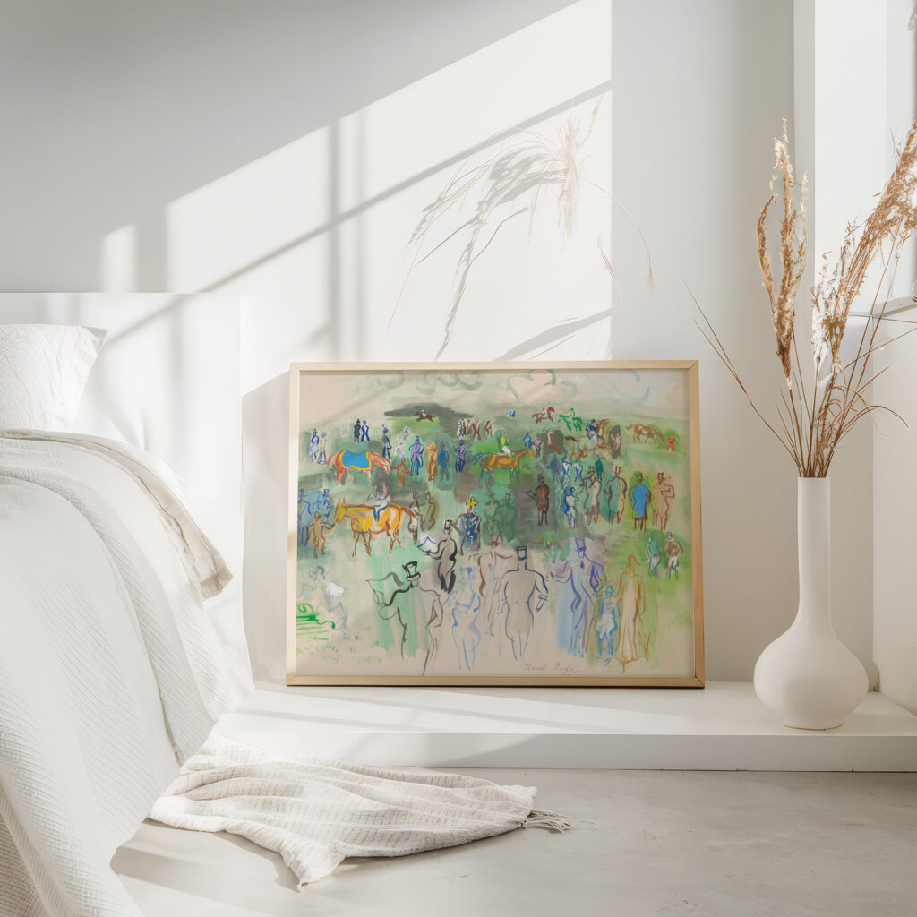 Elegants et elegantes sur la pelouse Raoul Dufy 4 mockup