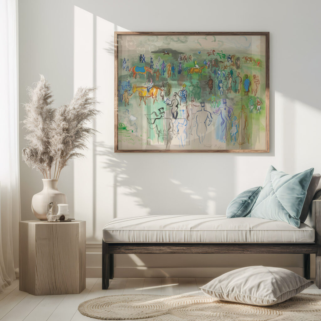 Elegants et elegantes sur la pelouse Raoul Dufy 5 mockup