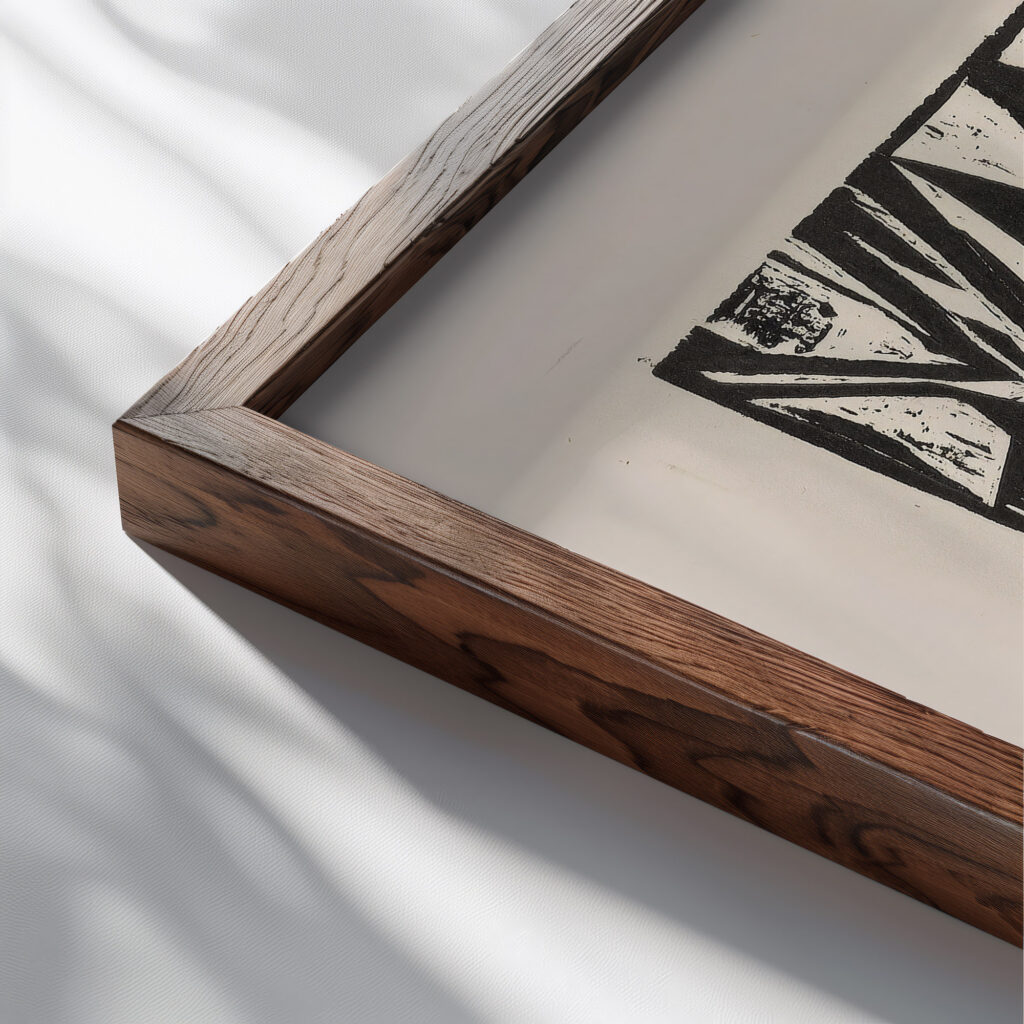 Elisabeth Ufer Berlin 1913 Ernst Ludwig Kirchner close up dark wood mockup