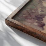 Embarcation sur la mer 1899 Henri Edmond Cross close up dark wood mockup