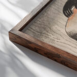 Embrace 1930 Mikulas Galanda close up dark wood mockup