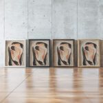 Embrace 1930 Mikulas Galanda framed posters mockup