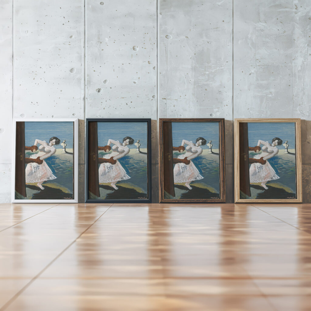 Embrace 1936 Cyprian Majernik framed posters mockup