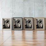 Empfangnis Gottfried Graf framed posters mockup