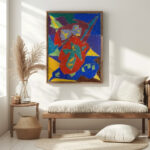 Engel auf rotem Fond 1925 Adolf Holzel 5 mockup