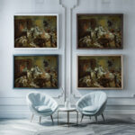 Entree triomphale dHenri IV a Paris dapres Rubens 1858 Jean Baptiste Carpeaux framed posters mockup