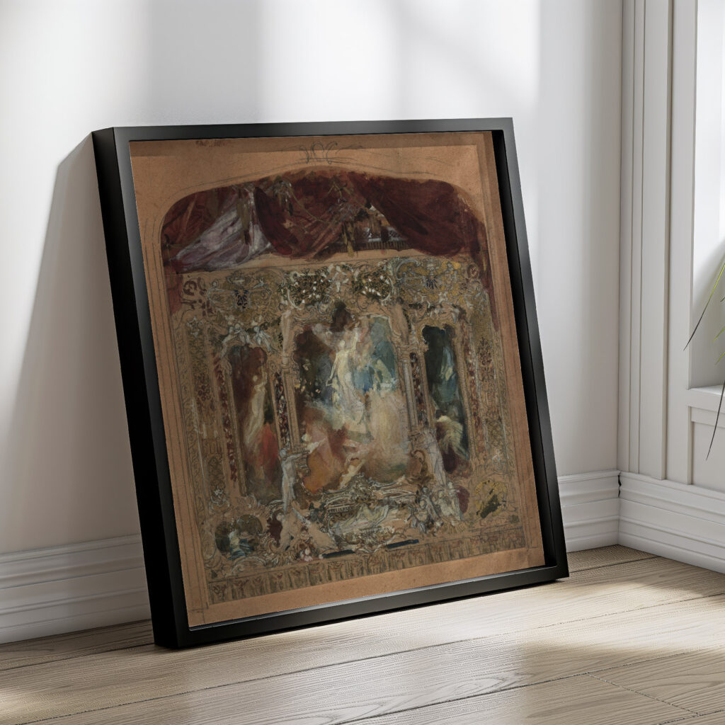 Entwurf fur den Theatervorhang in Reichenberg 1873–1893 Gustav Klimt 4 mockup