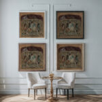 Entwurf fur den Theatervorhang in Reichenberg 1873–1893 Gustav Klimt framed posters mockup