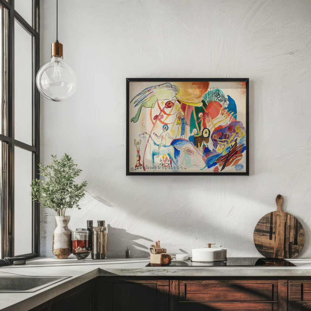 Entwurf zu ‘Allerheiligen II Komposition mit Heiligen 1911 Wassily Kandinsky 6 mockup