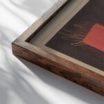 Erd Teufel 1930 Paul Klee close up dark wood mockup