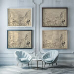 Erinnerung an Judenburg around 1935 Karl Wiener framed posters mockup