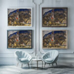 Erling 1920 Christian Rohlfs framed posters mockup