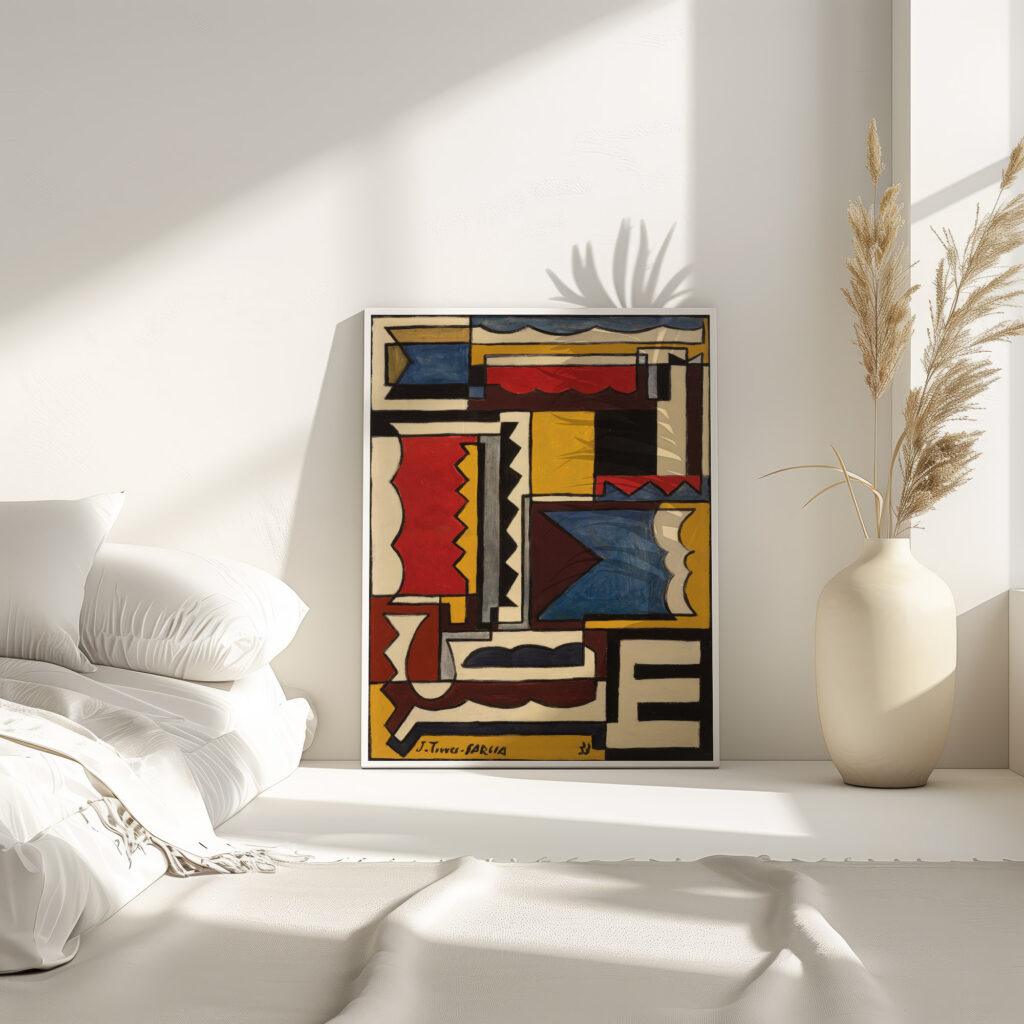 Estructura con formas trabadas 1933 Joaquin Torres Garcia 4 mockup