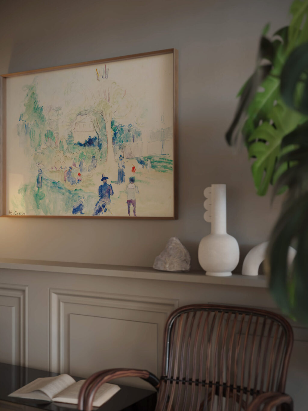 Etude Pour Le Ranelagh circa 1900 Henri Edmond Cross video mockup