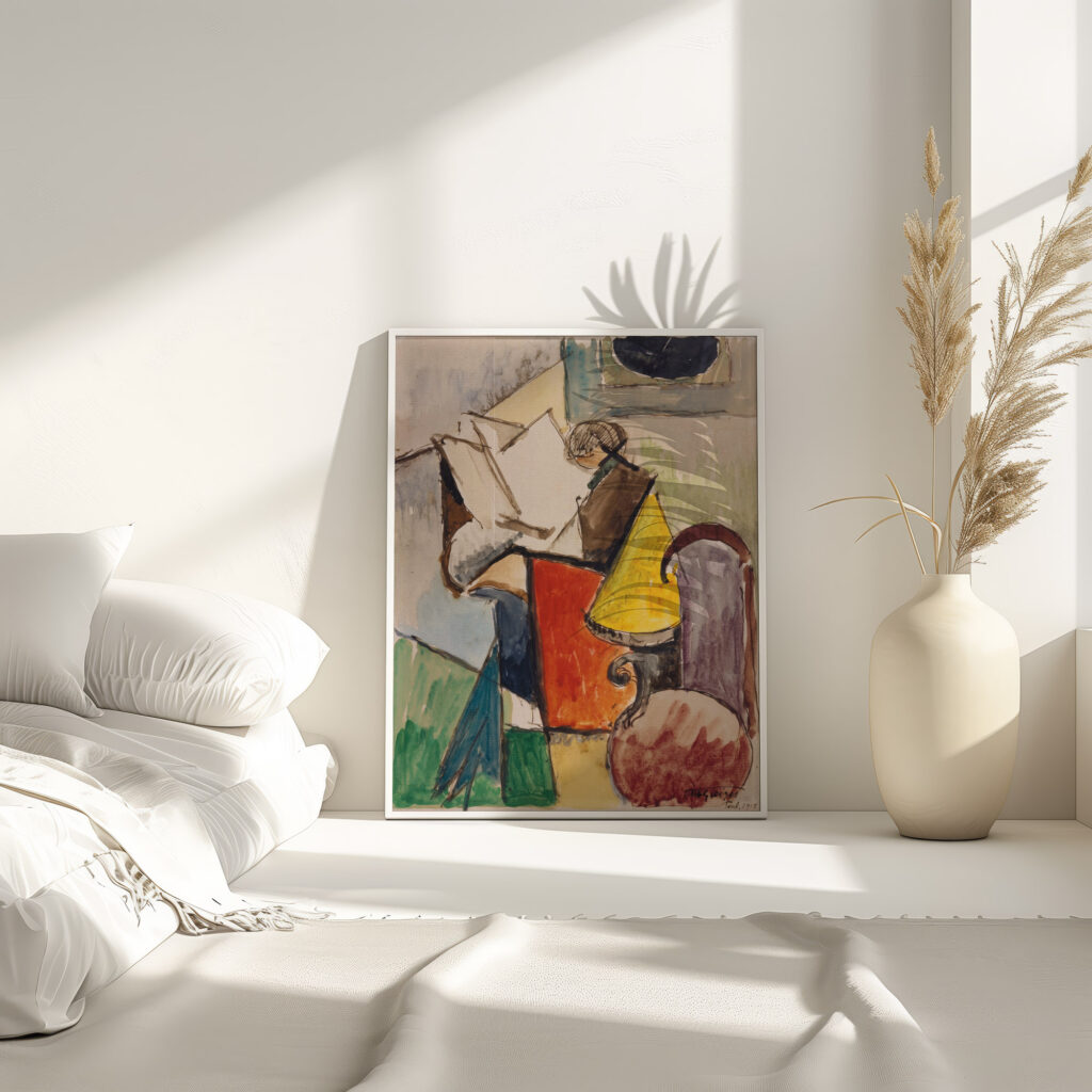 Etude de Portrait de Florent Schmitt 1915 Albert Gleizes 4 mockup