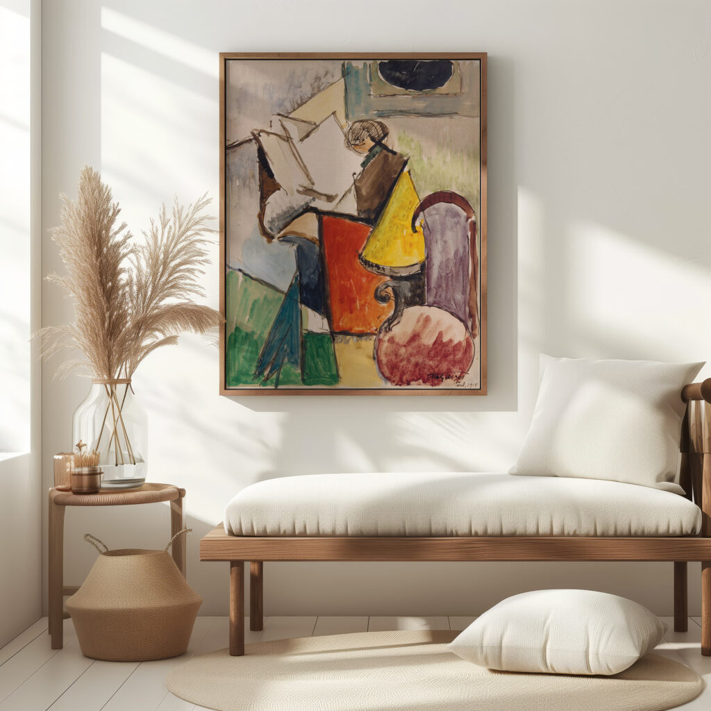 Etude de Portrait de Florent Schmitt 1915 Albert Gleizes 5 mockup