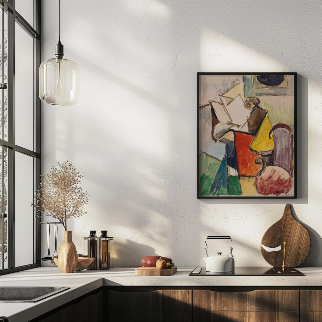 Etude de Portrait de Florent Schmitt 1915 Albert Gleizes 6 mockup