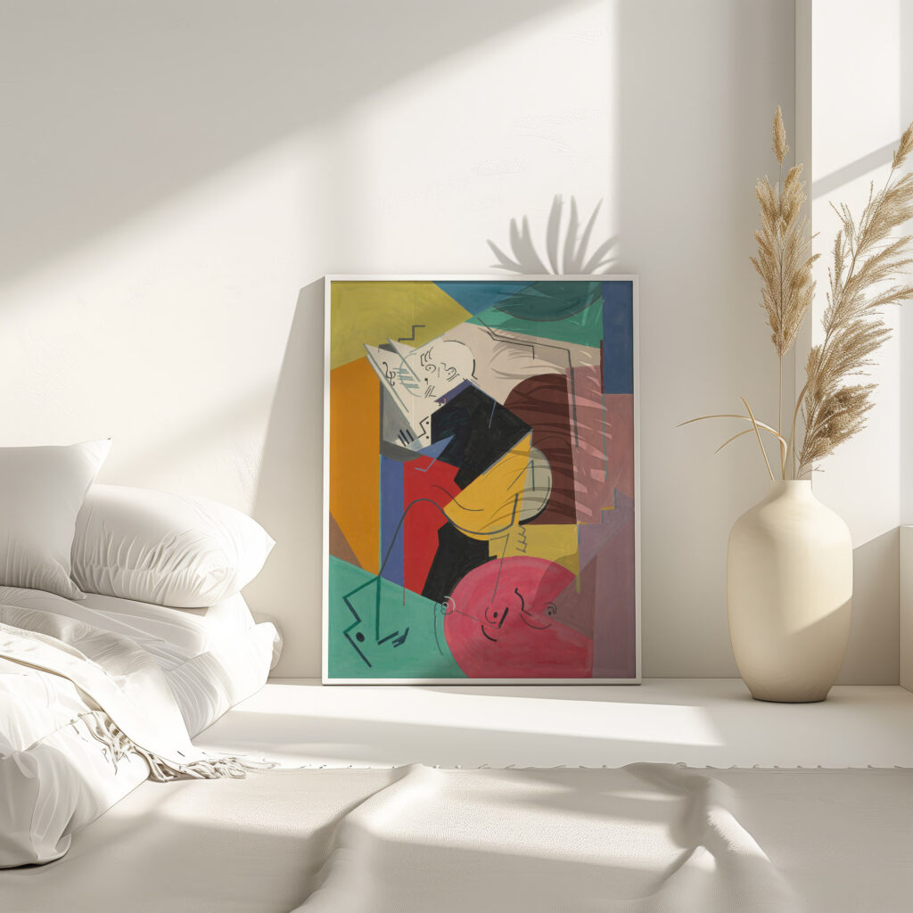 Etude pour le portrait de Florent Schmitt 1914 Albert Gleizes 4 mockup