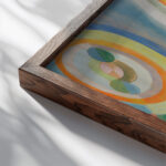 Etude pour ‘Air fer et eau 1936 37 Robert Delaunay close up dark wood mockup