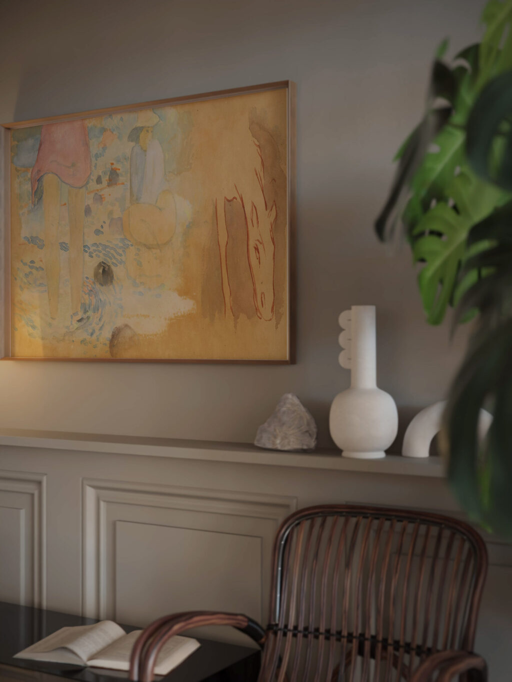 Etudes De Femmes Et Cheval Paul Gauguin video mockup